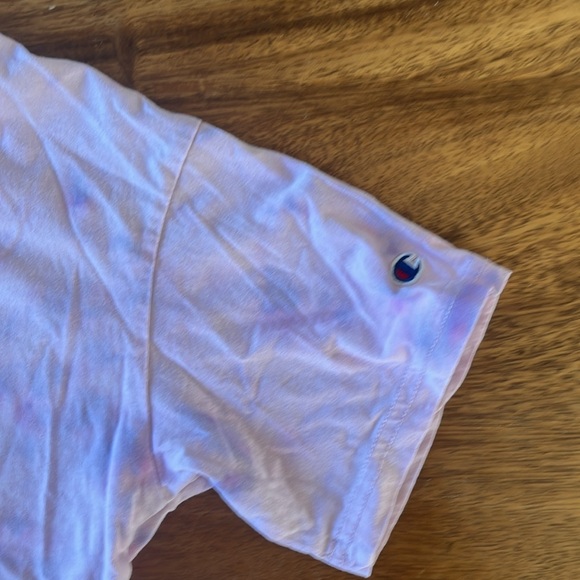 Girls cropped tie-dye Champion shirt - Picture 4 of 4